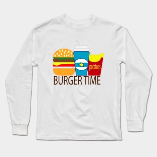 burger time Long Sleeve T-Shirt
